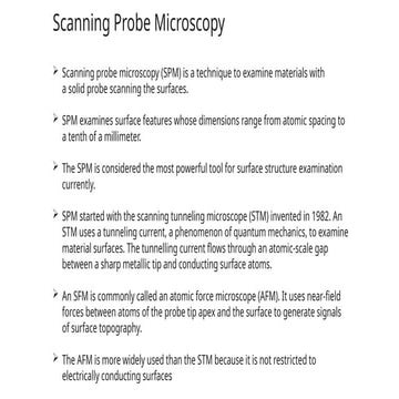 SPM test for characterization of nanoparticles