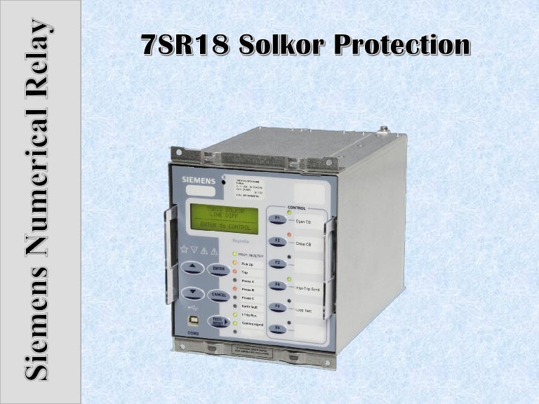 7SR18 Solkor Protection Relay