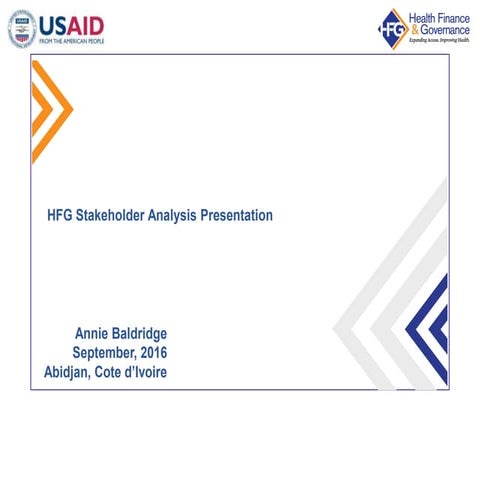HFG Stakeholder Analysis Presentation
