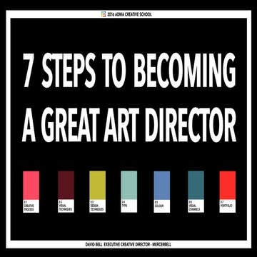 7 Steps To Becoming A Great Art Director or Designer