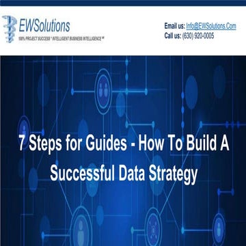 7 steps for guides how to build a successful data strategy | PPT