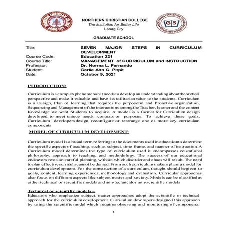 7 stepsincurriculumdevpitpit dr.fernando