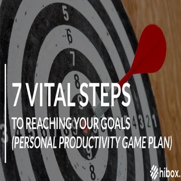 7 Vital Steps To Reaching Your Goals (personal productivity games)