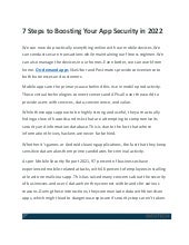 7 Steps to Boosting Your App Security in 2022