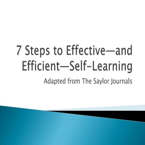 7 steps to effective and efficient-self-learning