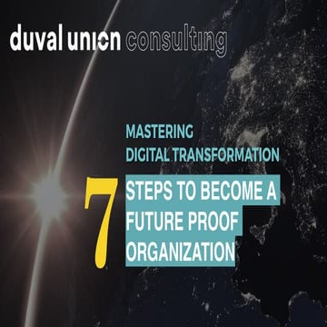 7 steps to become a future proof organisation