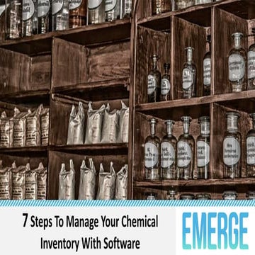 7 steps to manage your chemical inventory with software