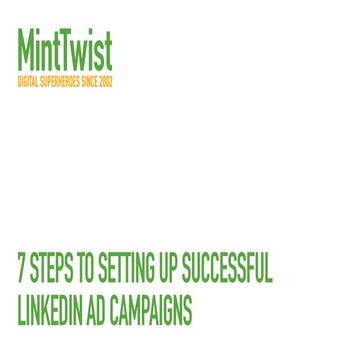 7 steps to setting up successful LinkedIn ad campaigns