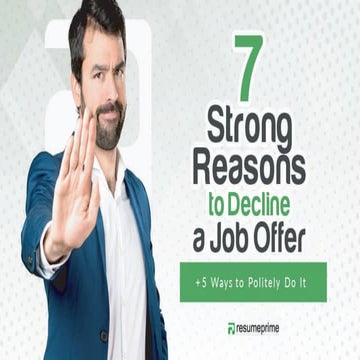 7 Strong Reasons to Decline a Job Offer