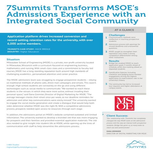 7Summits Case Study - Milwaukee School of Engineering