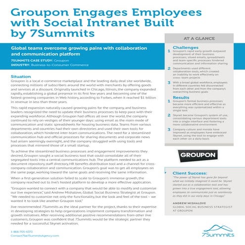 Groupon's Social Intranet