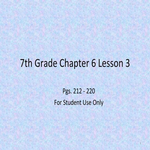 7th Grade Chapter 6 Lesson 4