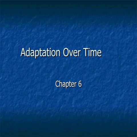 Chapter 6-Evolution