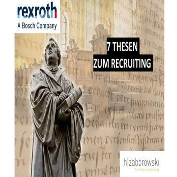 7 Thesen zum Recruiting der Zukunft