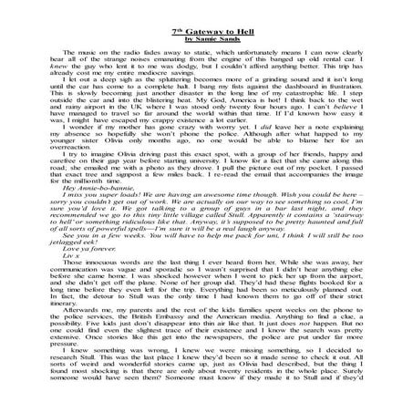 7th Gateway to Hell by Samie Sands