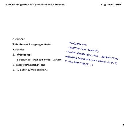 7th grade 8 30-12 | PDF