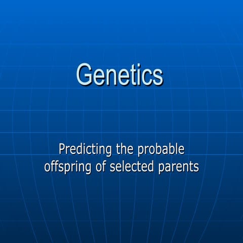 7th grade life science genetics and probability