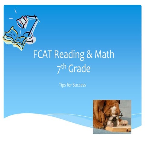 7th grade reading and math fcat 2.0 family night
