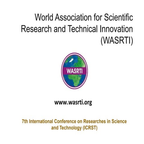 2nd International Conference on Researches in Science and Technology ...