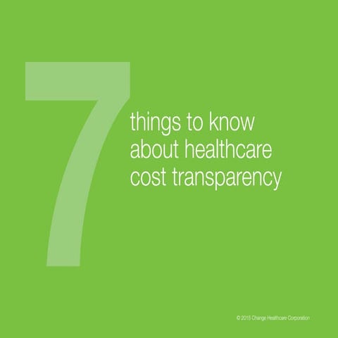 7 Things To Know About Healthcare Transparency - Julio Licinio