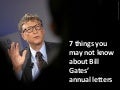 7 things you may not know about Bill Gates' annual letters