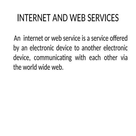 internet and web design power point presentation | PPTX