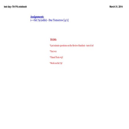 7th pre alg -march31