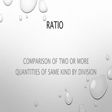 7th ratio and proportion