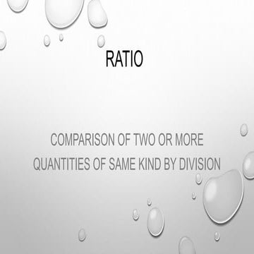7th ratio and proportion