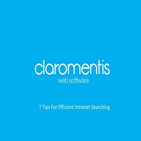 7 tips for Efficient Intranet Searching