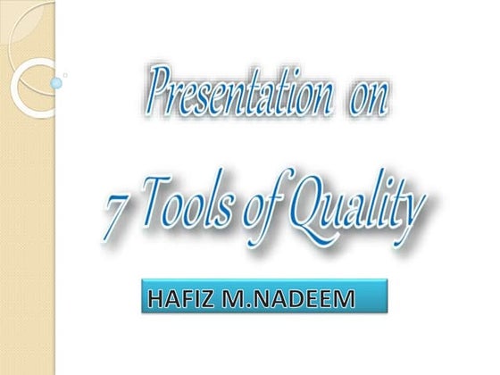 7 tools of quality | PPTX | Science