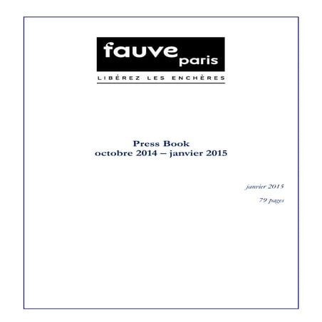 FauveParis - Press book