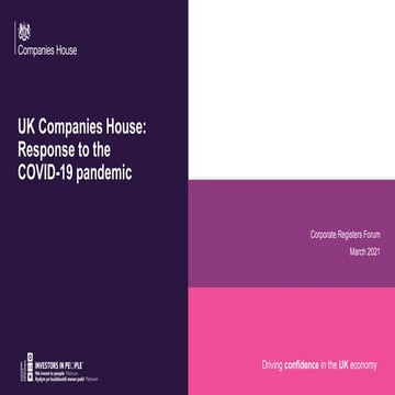 United Kingdom - Companies House Response to the Covid-19 Pandemic