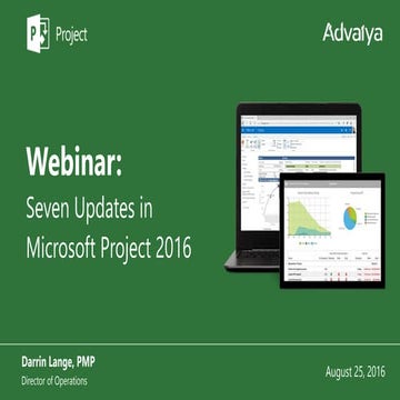 7 Updates in Microsoft Project 2016