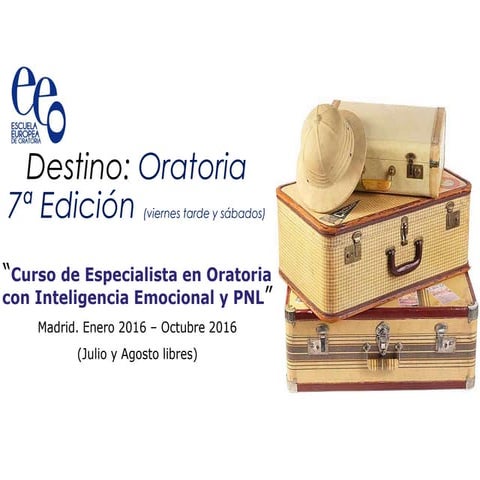 7ª Edición del curso "Especialista en Oratoria"