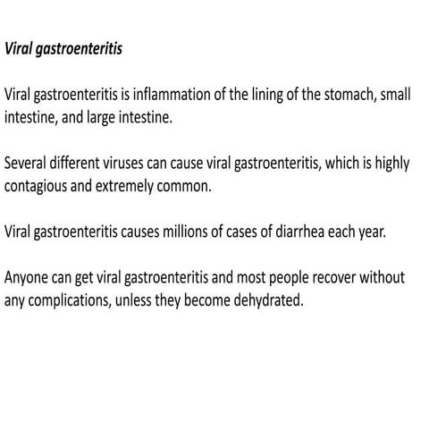 7 viral diarrhea