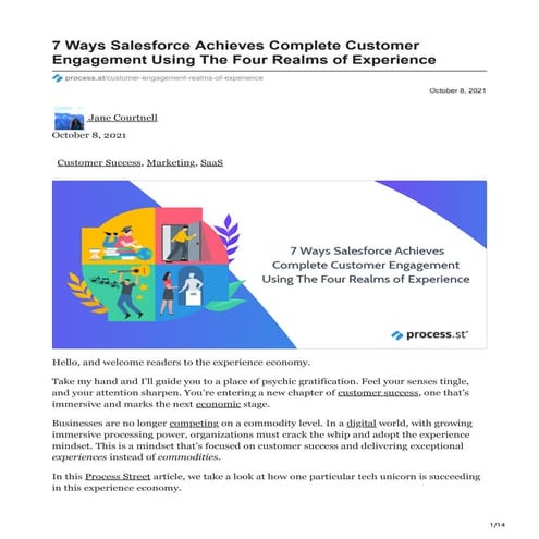 7 Ways Salesforce Achieves Complete Customer Engagement Using The Four Realms...