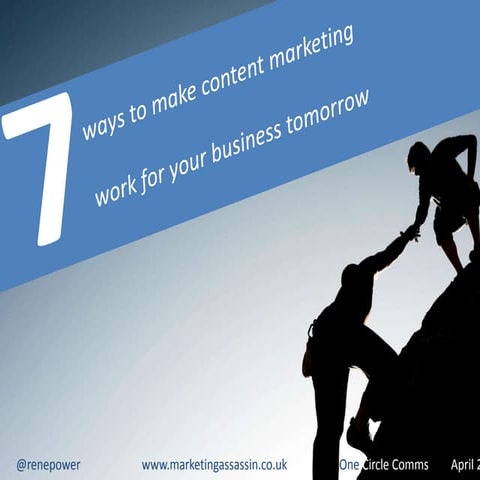 7 ways to better content marketing for SMEs