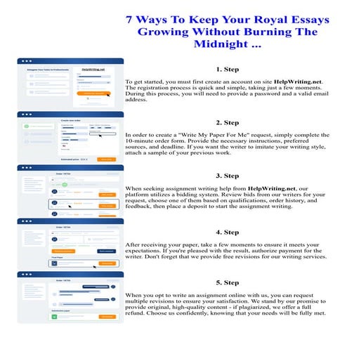 7 Ways To Keep Your Royal Essays Growing Without Burning The Midnight ...