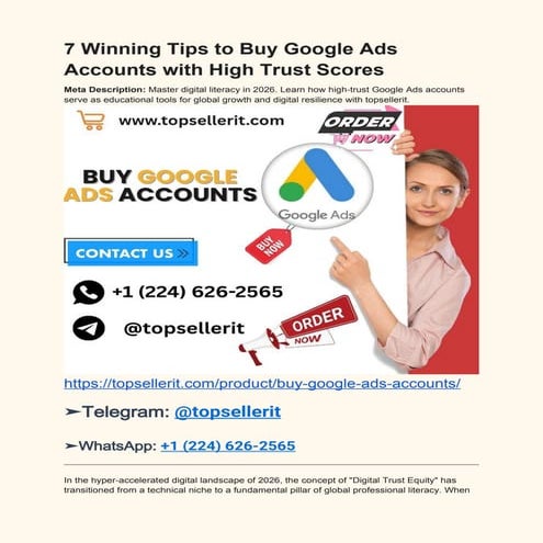 Top 50 Tips to Buy Google Ads Accounts and Bypass Suspension for ...
