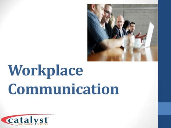 Effective Communication At Workplace | PPT