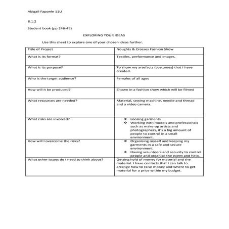 Project proposal form | DOC