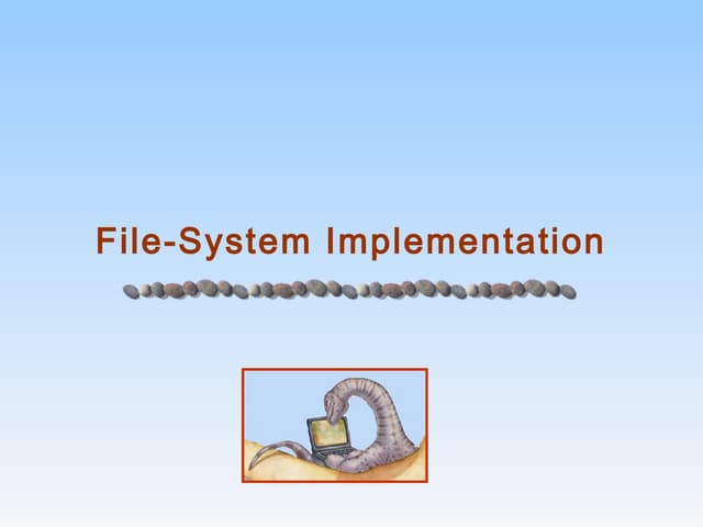 8 1-os file system implementation