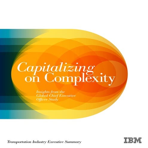 IBM CEO Study:  Transportation Industry Executive Summary