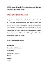 Owners manual for 2000 jeep grand cherokee
