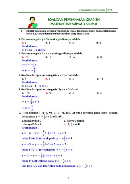 (8.5.1) soal dan pembahasan gradien...