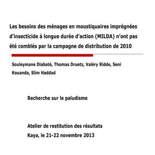 8. Diabaté, les besoins des ménages...
