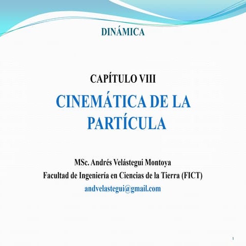 8. ed capítulo viii cinemática de la partícula