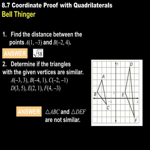 8.7 coordinate proof with quadrilaterals