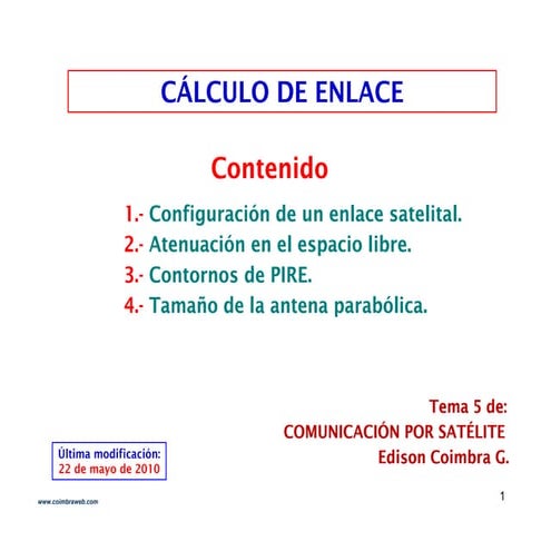 calculo enlace